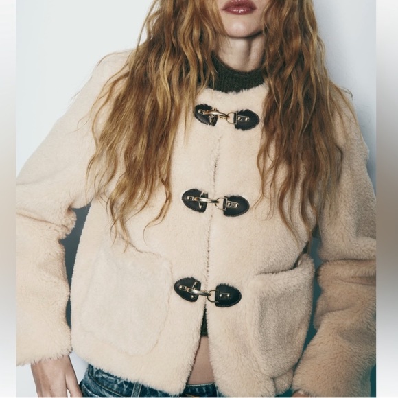 Zara Jackets & Blazers - NWT ZARA SHERPA BUCKLE JACKET